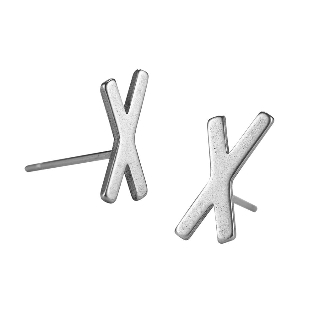 Boucles d'oreilles Nordic Rune en acier inoxydable