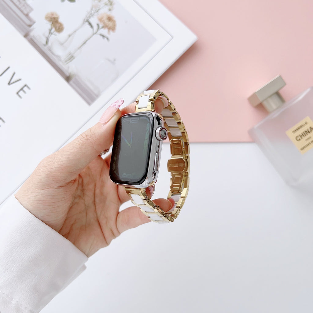 Bracelet de montres en céramique en acier inoxydable