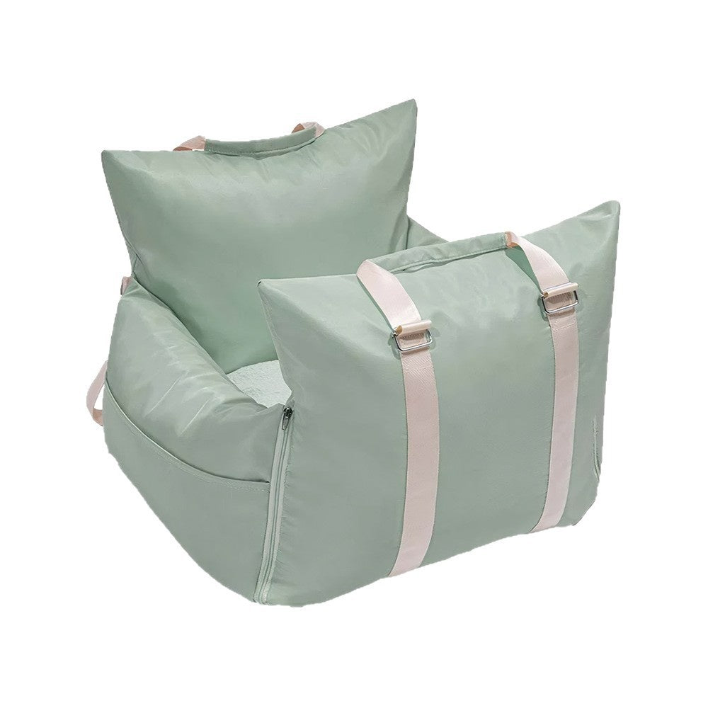 Lit de chien portatif vert léger Pet Car Kennel