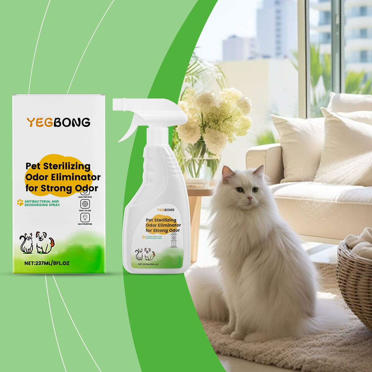 Vaporisateur désodorisant Yegbong Pet