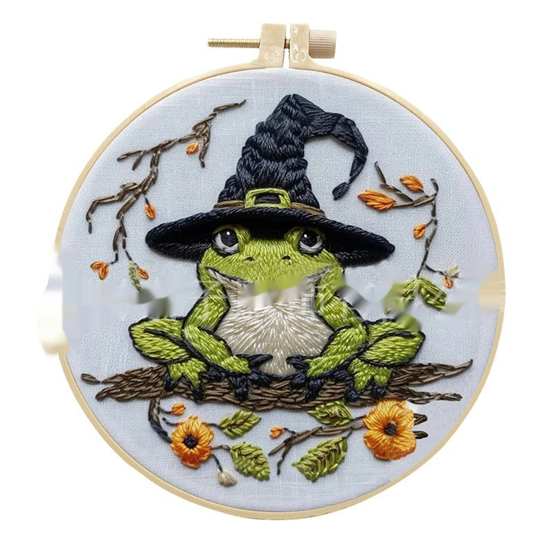 Broderie Crâne Motif Bat Broderie Matériel fait à la main
