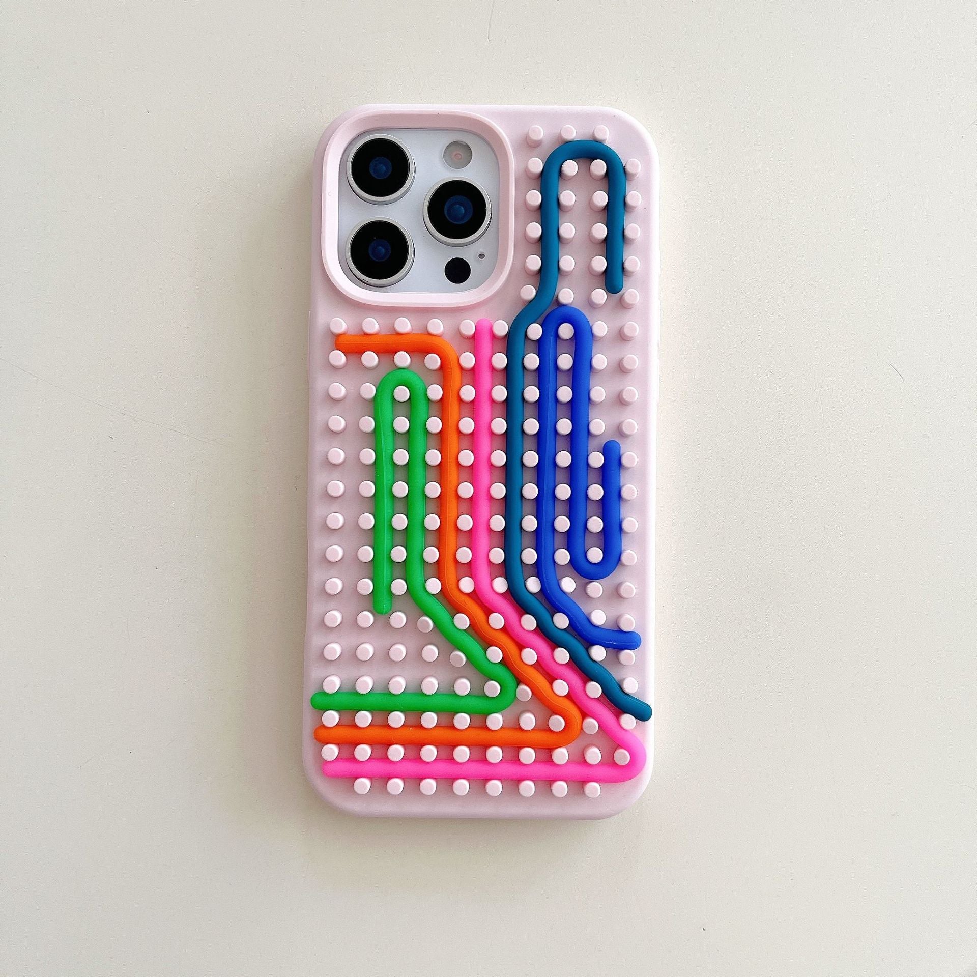 Bandes de couleur Silicone boîtier de téléphone résistant à la chute