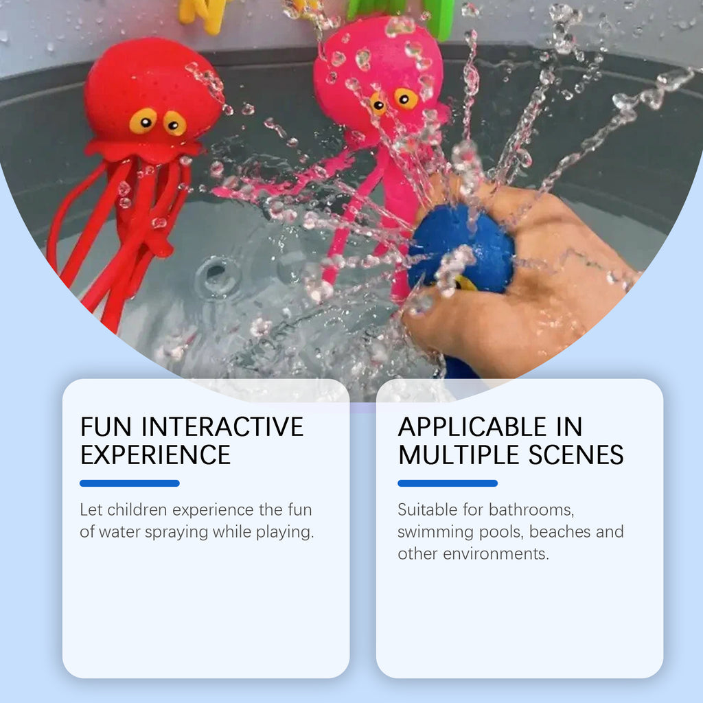 Octopus Squeeze Water Spray Bath Toy