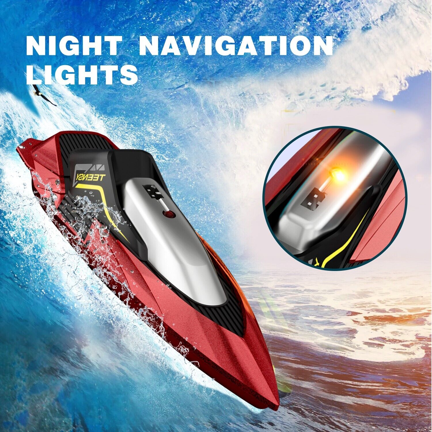 4DRC S5 Bateau RC rapide pour piscines et lacs