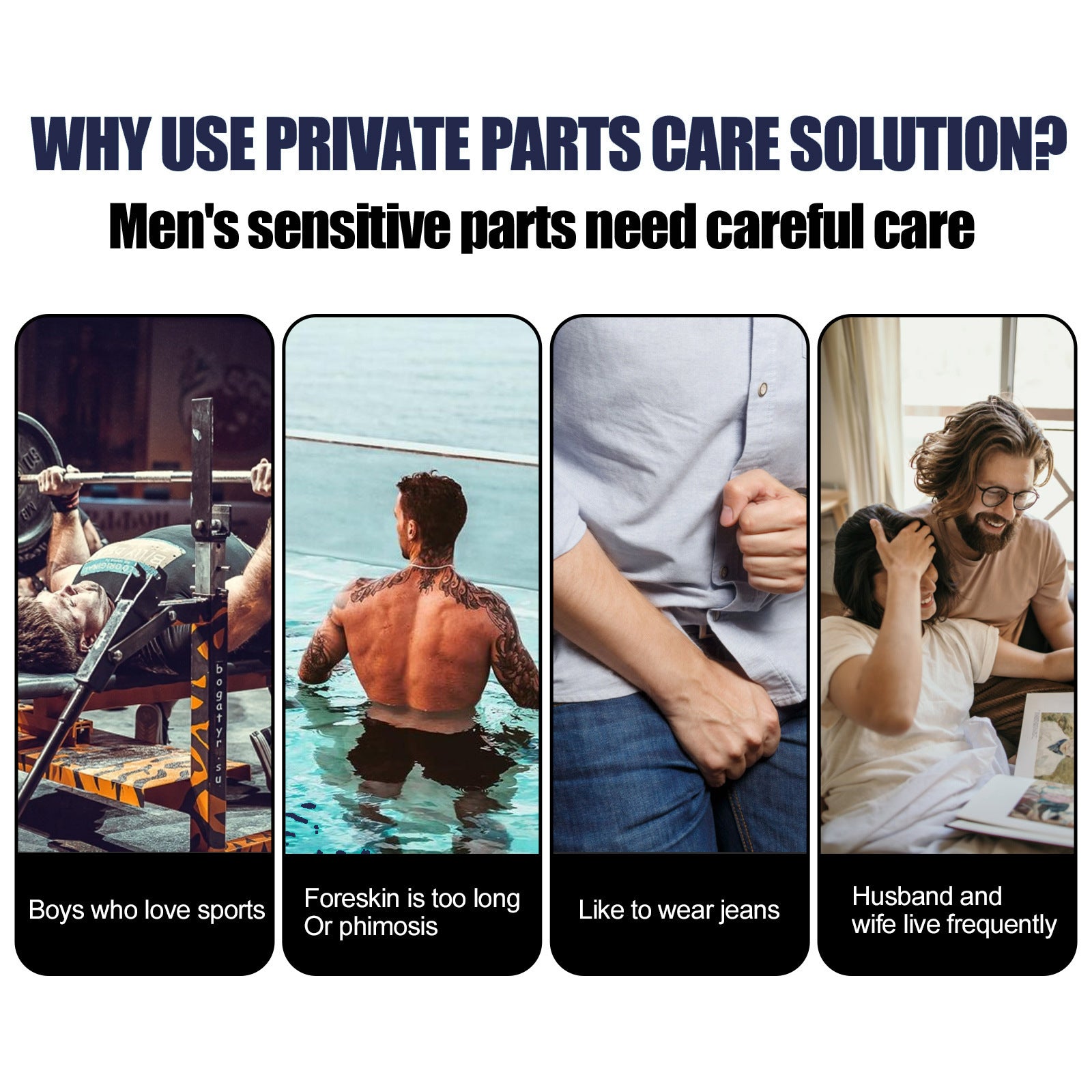 North Moon Men's Care Spray Nettoyant doux et rafraîchissant Comfort Care Spray pour homme B