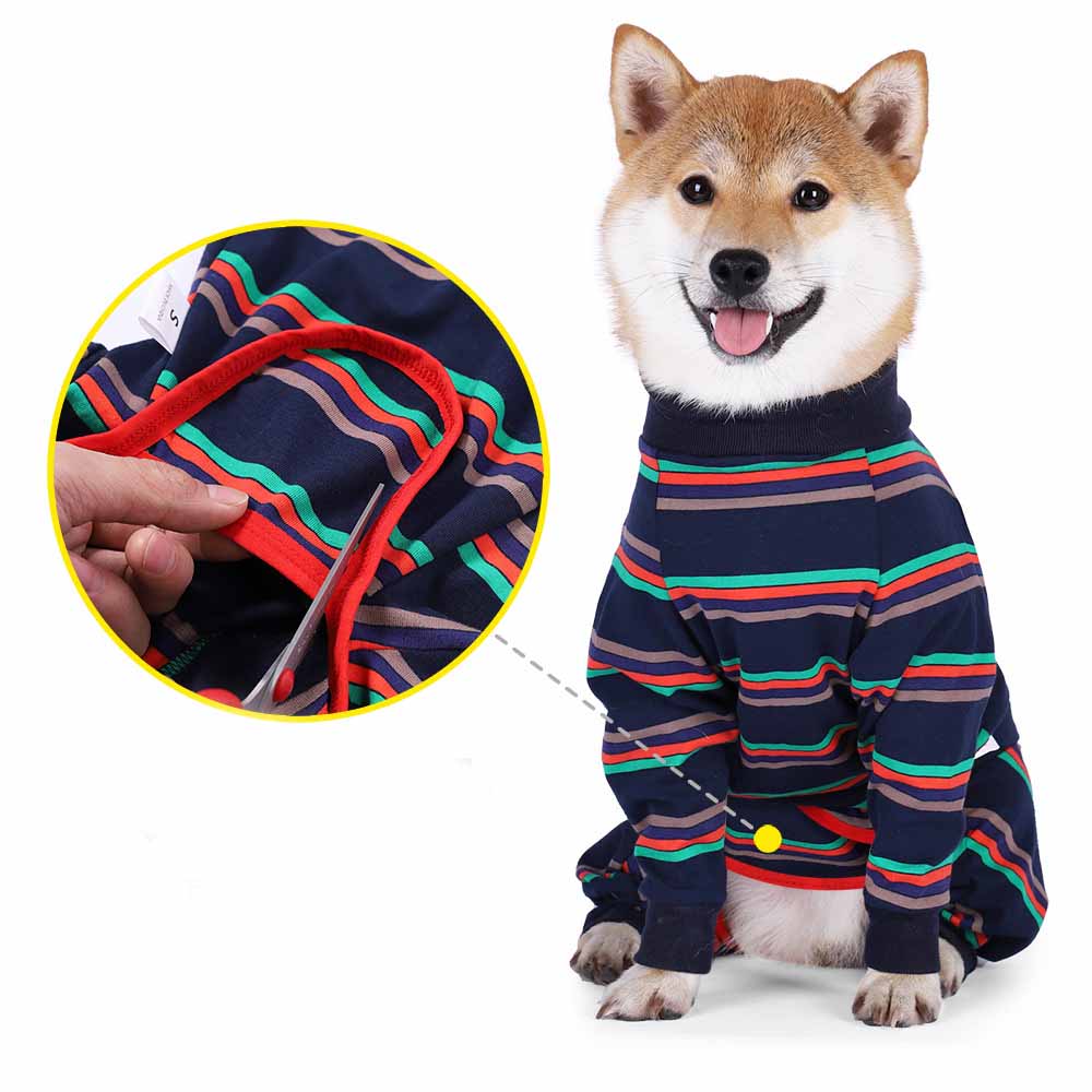 Pyjama de chien entièrement encerclée Élastique à quatre pattes