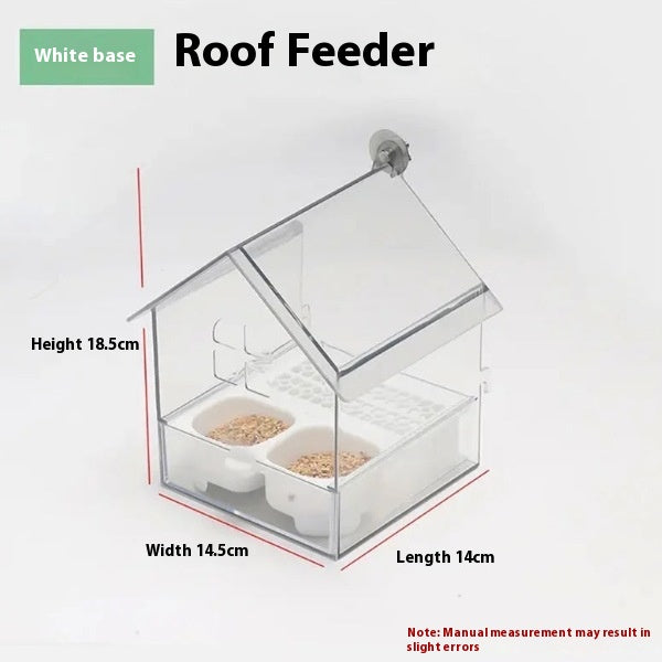 Pivoine Parrot Feeder Villa Transparent