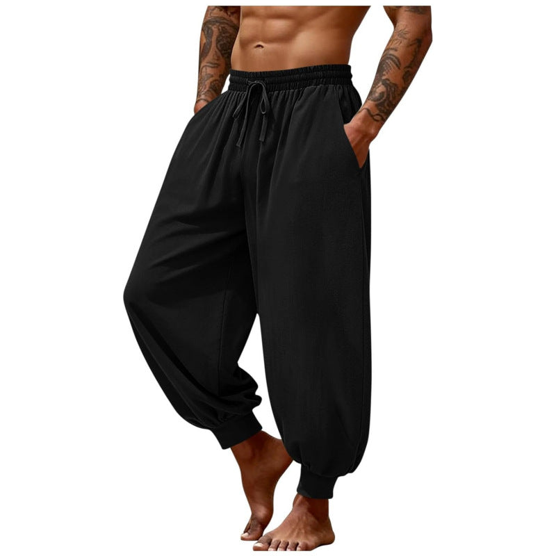 Pantalons de sport en couleur solide d'été pour hommes simples Pants à jogger résistant à l'usure rapide