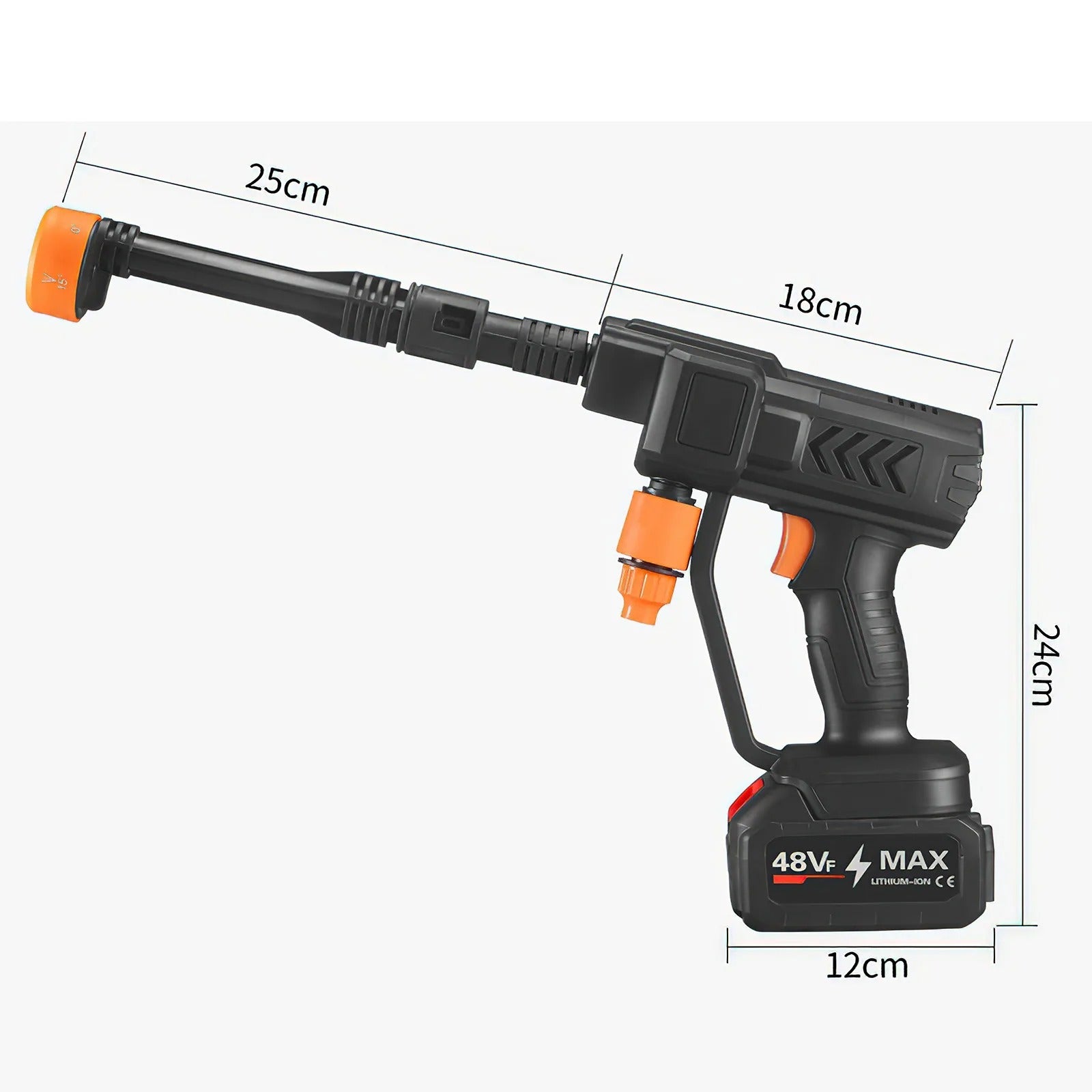 Nettoyeur de pistolet à eau 48V Lave-auto 6 en 1