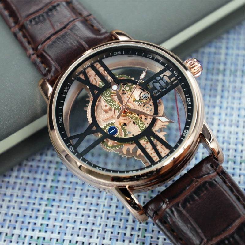 Montre de sport de style industriel-mécanique pour hommes