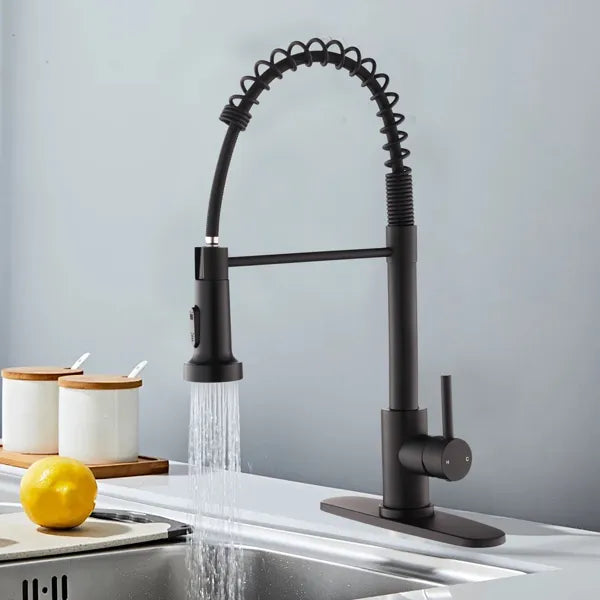 Robinet de cuisine avec pulvérisateur pulvérisateur industriel 1 poignée 1 trou ou 3 trous Robinet pour ferme