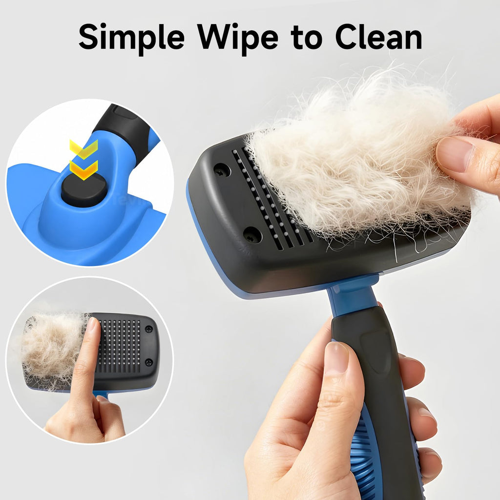 Brosse auto-nettoyante pour chien pour la couverture