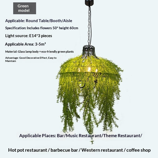 Restaurant de style industriel Chandelier Restaurant et bar de hotpot