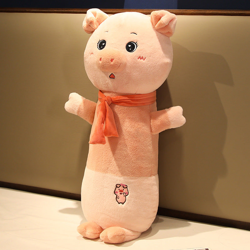 Pig mignon en peluche longue Oreiller Bunny Doll
