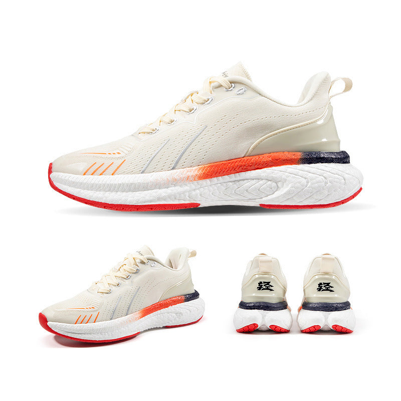 Popcorn Épaisseur Semelle Léger Flying Woven Chaussures de course