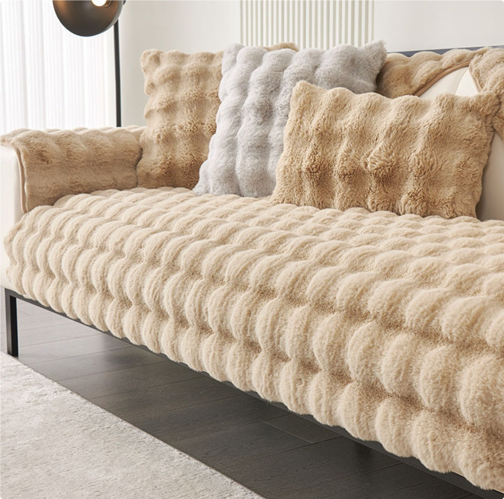 Lapin en peluche Canapé Coussin d'hiver Épaisseur polaire Simple