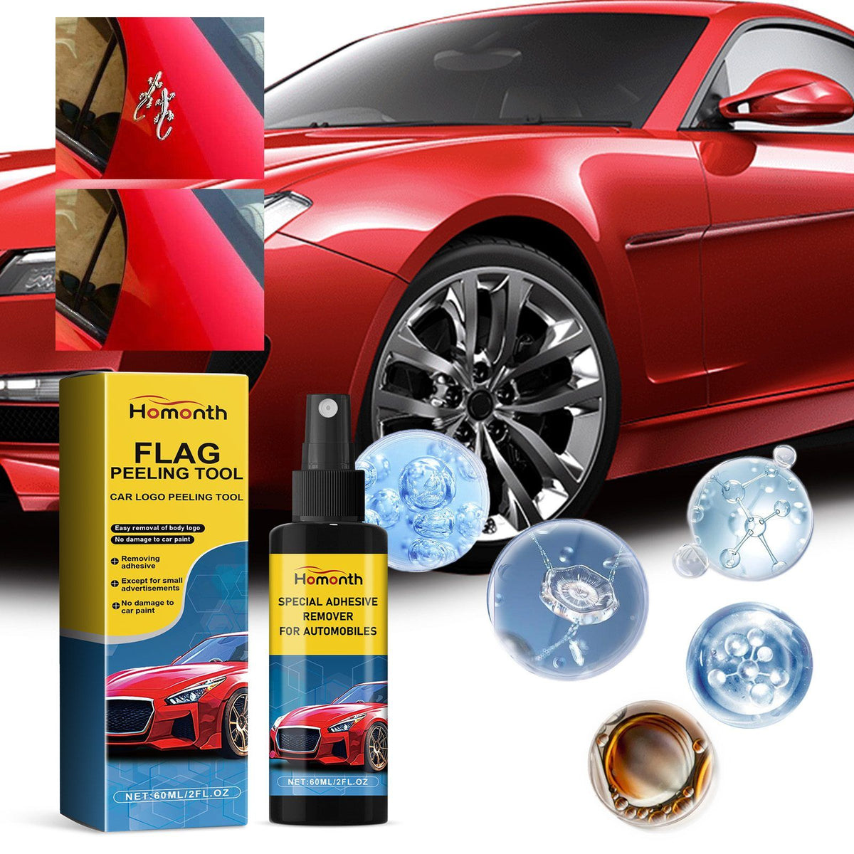 HOMONTH Automotive Sticker Residue Deleter Liquide