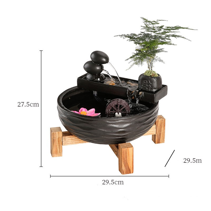 Décoration de fontaine d'eau de bureau