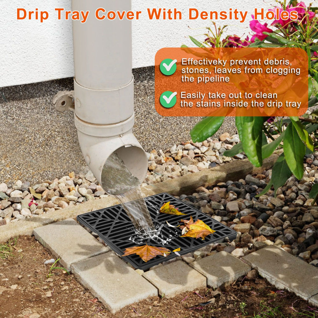 2Pcs Gutter Downspout Extension pour Printemps Été Accueil Innovation Faible Profil Pas de Digg profond