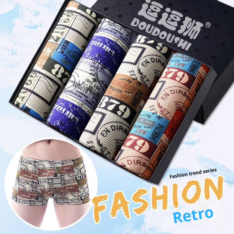 Boxer homme Slips Étudiant Mode tendance Nouveau