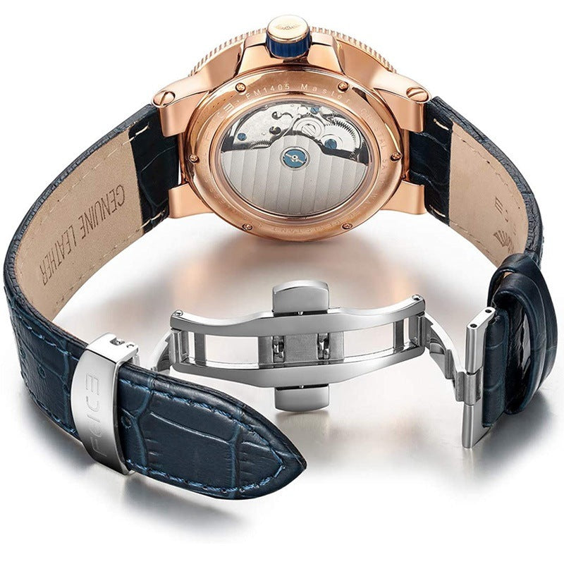 Montre mécanique automatique étanche hommes lumineux