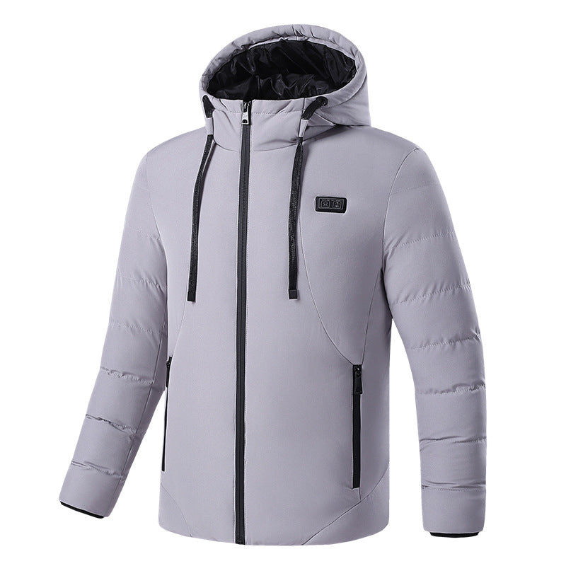 Hiver manteau épais couple extérieur chauffage intelligent