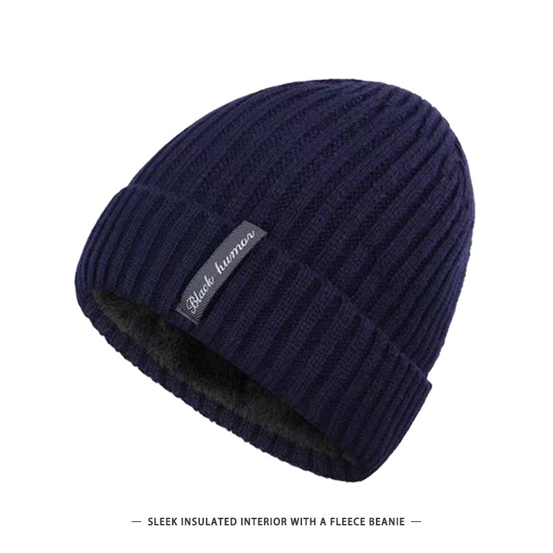 Chapeau chaud en cas de froid, doublé de molleton d'hiver pour hommes