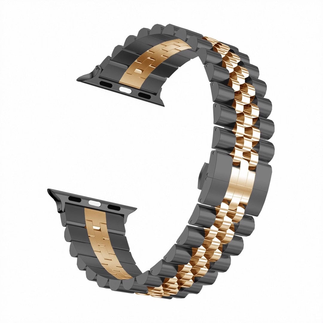 Bracelet en métal à cinq perles, tout en patch