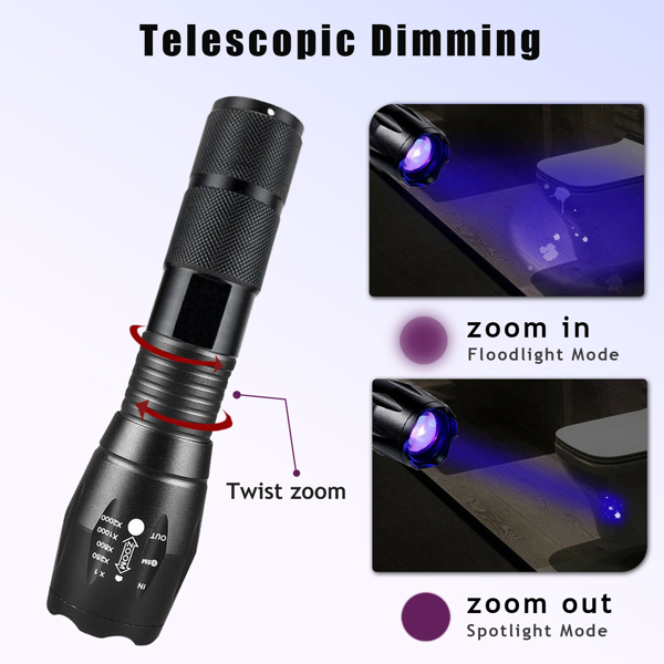 Lampe de poche LED 2-en-1