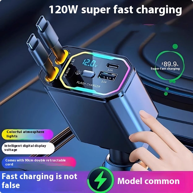 120W téléphone portable ligne de recharge rapide