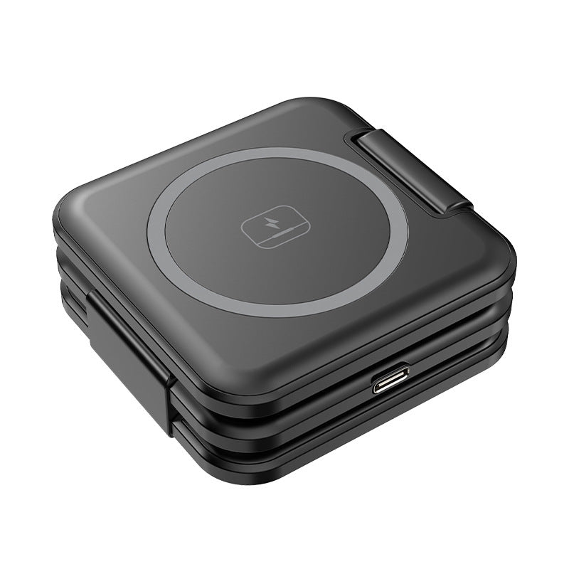 Chargeur de pliage sans fil magnétique Trois en un