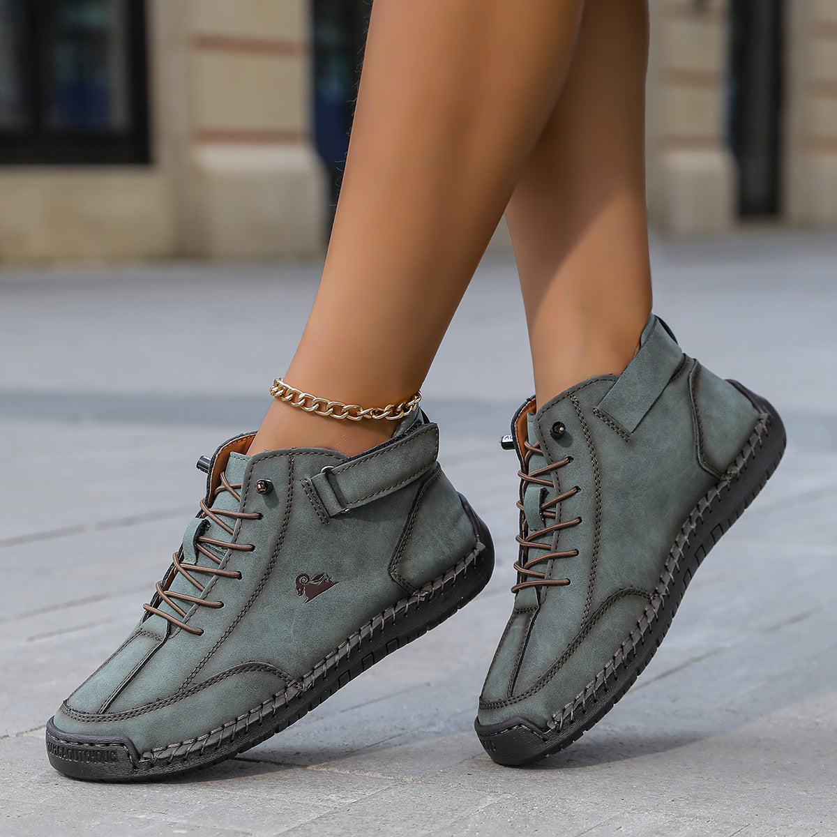 Couples Chaussures Robe Plat et Martin Bottes