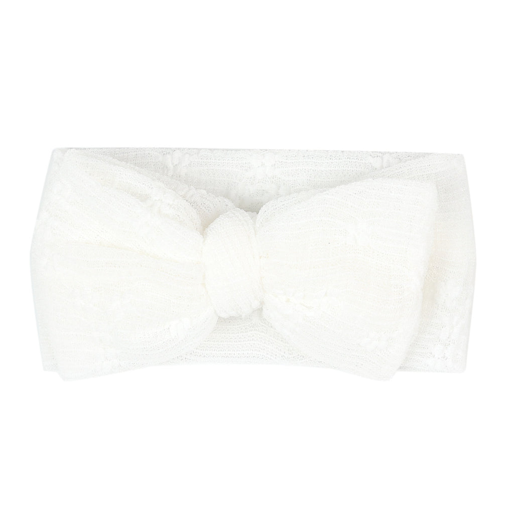 Bande de cheveux bébé Polyester double couche Bow