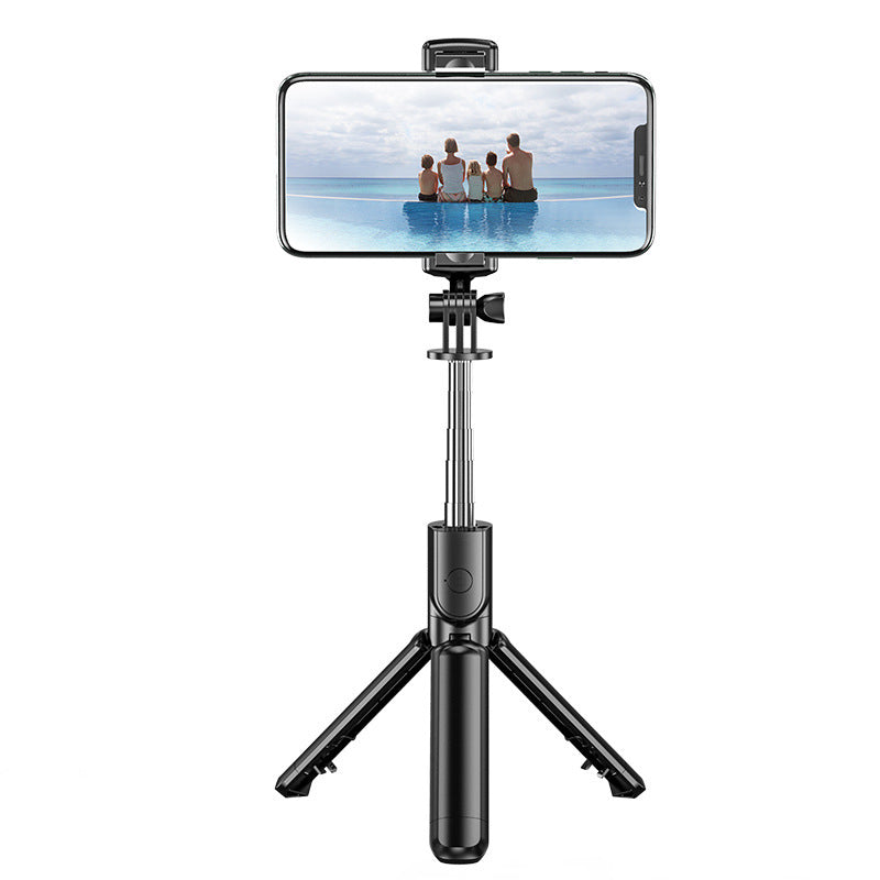 Selfie Stick sans fil Bluetooth Caméra Artifact Fill Light Anti-shake Rack Floor Tripod Po