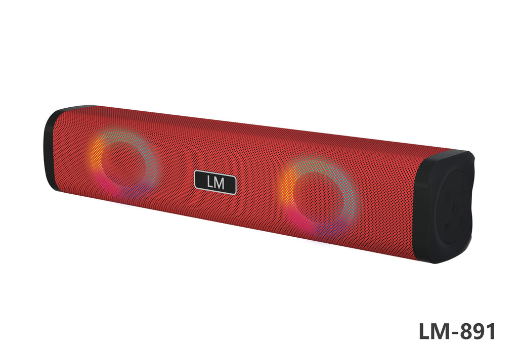 Haut-parleur privé Bluetooth sans fil Long Sound Heater USB Card TWS Couplet Color Light