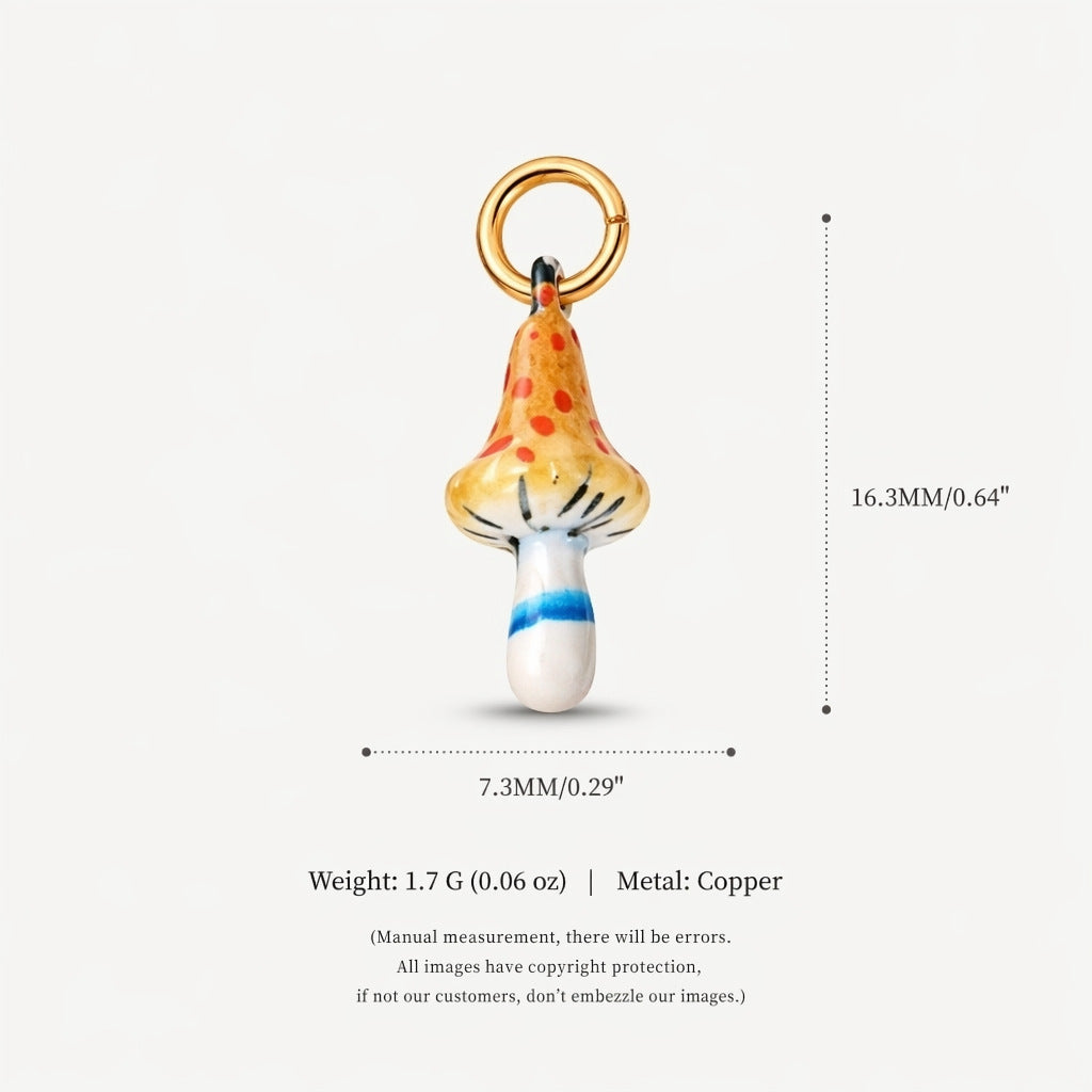 Accessoire de pendentif couleur mode pour champignons