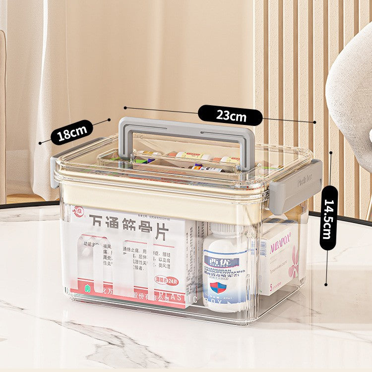 Boîte de rangement ménager Multi-niveau de médecine plastique à grande capacité Organisateur