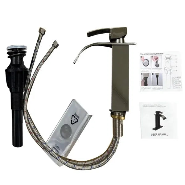 Robinet de toilette à poignée unique Robinet de lavoir en acier inoxydable Trou unique-TP