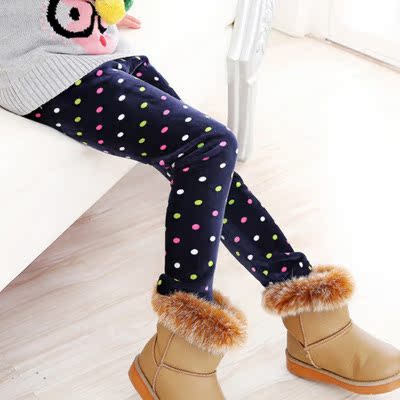 Enfants Pantalon chaud taille mince imprimé Pantalons pour enfants plus âgés