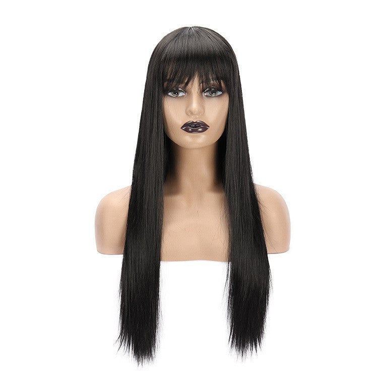 Caractère Bangs Moyen Long Texturé cheveux droits