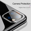 Étui de téléphone ultra-mince en silicone transparent résistant aux éclaboussures