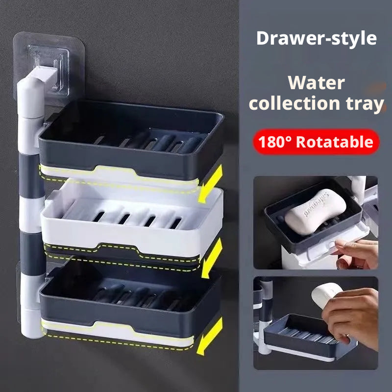 Boîte de savon tournante-Gray-1 couche *[brevet]