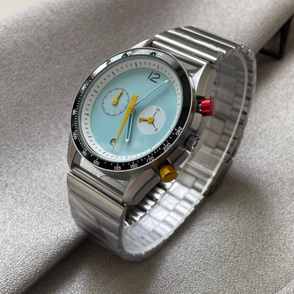 Fashion Trend Diamond Bande en acier imperméable QuartzMen's Watch