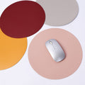 Solid Couleur Double face ronde Mouse Pad Bureau jeu anti-dérapant