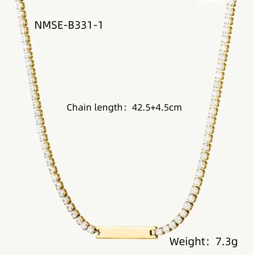 Collier en acier titane - élégant et polyvalent pour les femmes