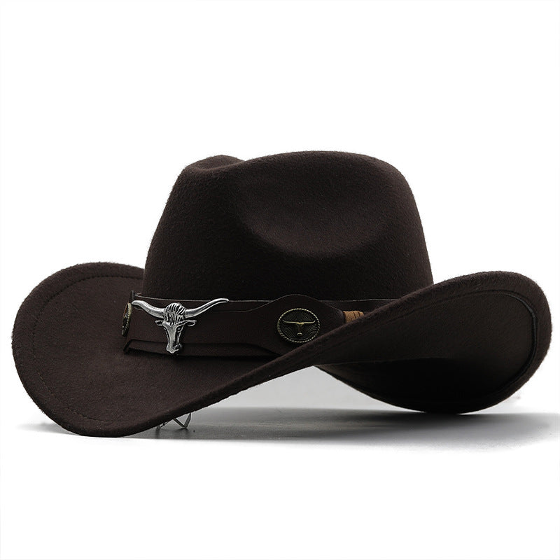 Chapeau de la mode Woolen Western Denim Top