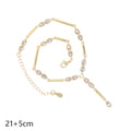La mode européenne et américaine de la goutte d'eau Zircon Anklet Niche