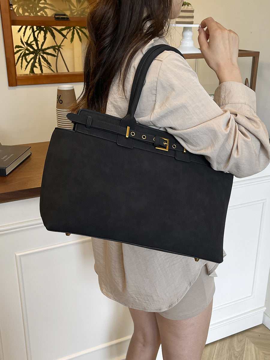 Sac à bandoulière vintage Matte de grande capacité