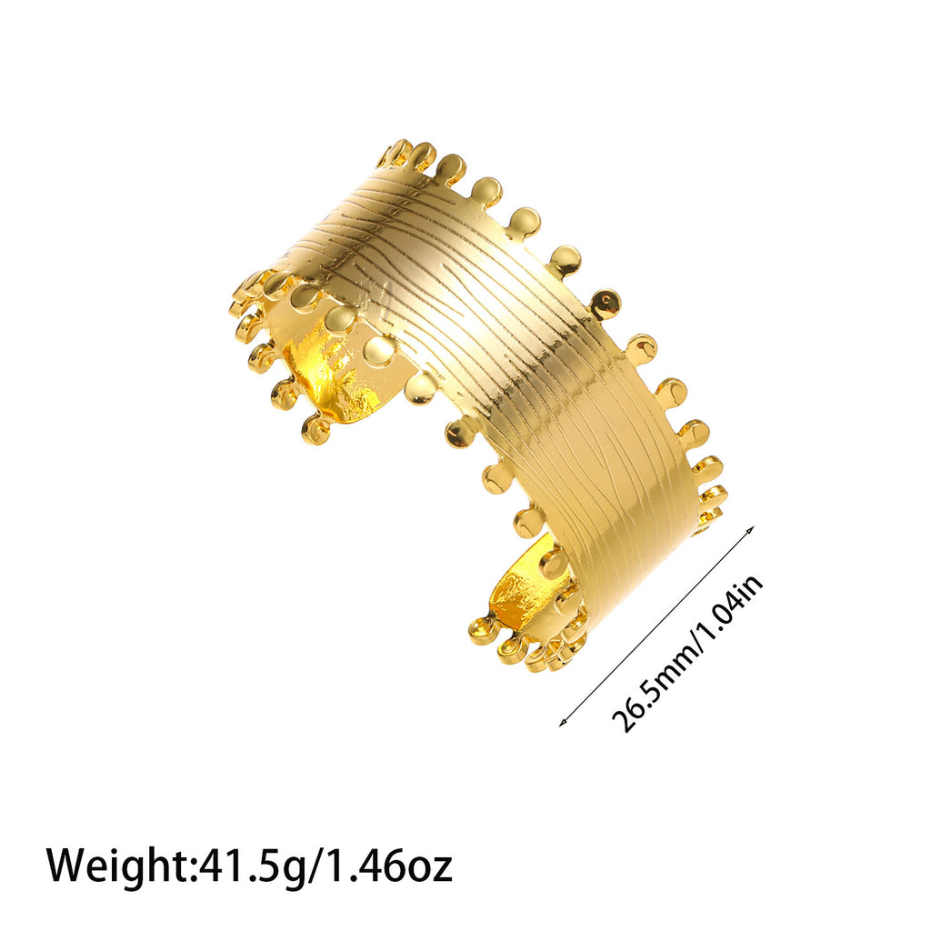 Bracelet en acier Titanium or de style Ins européen et américain