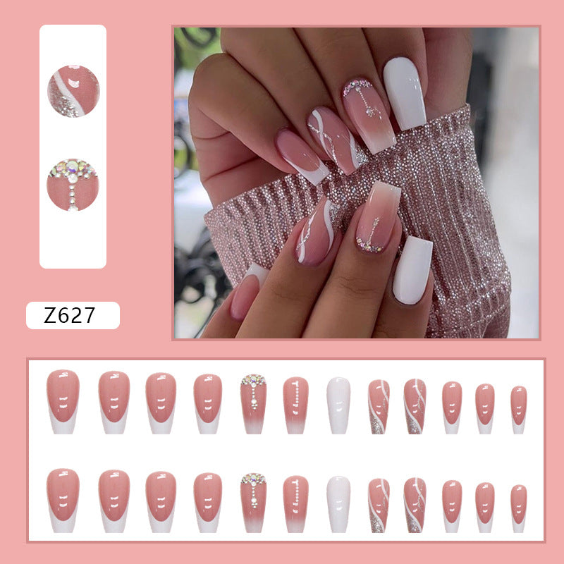 Sticker à ongles blanc moyen